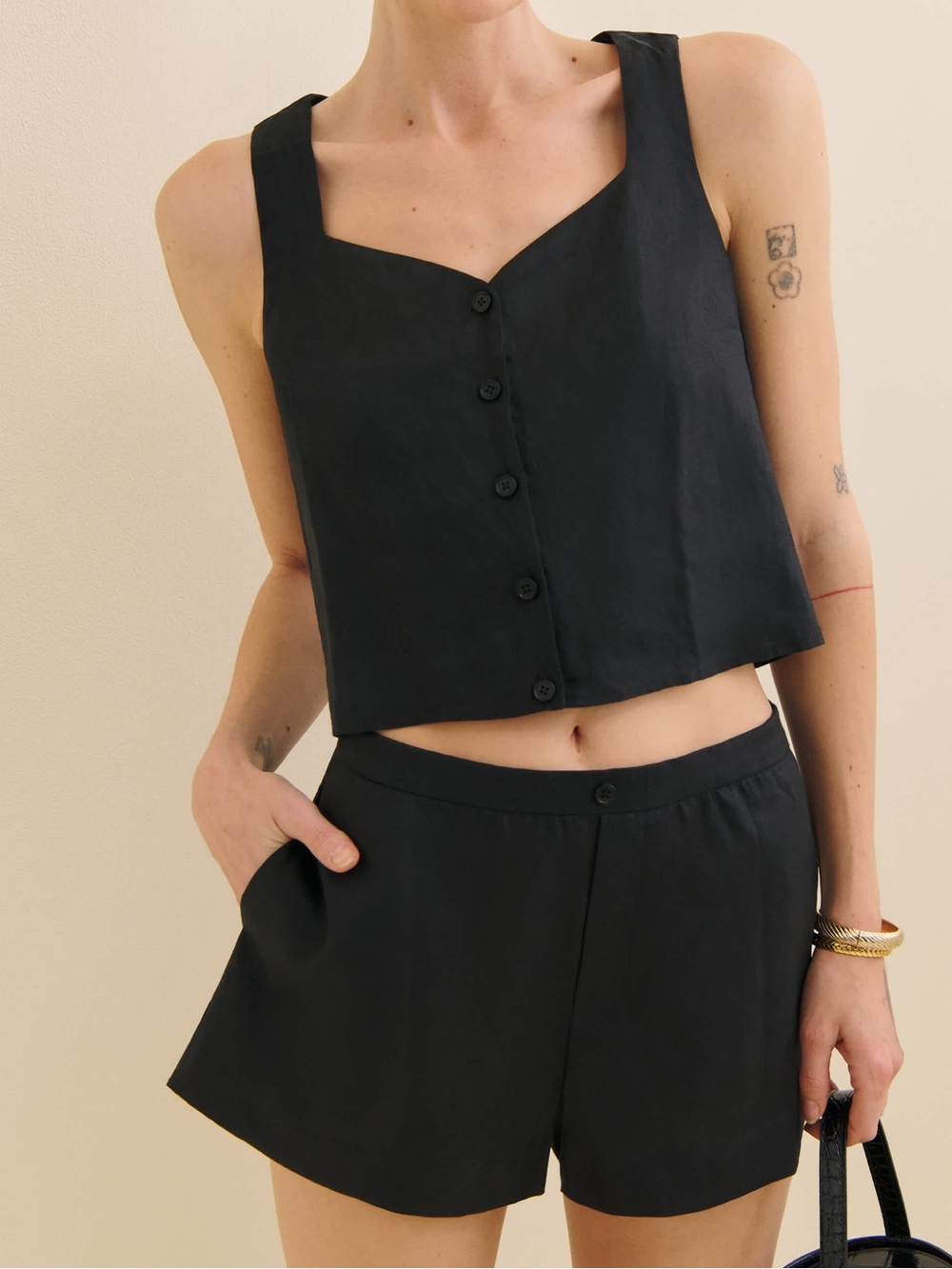 Reformation Gemma Linen Two Piece Set | Size: XS